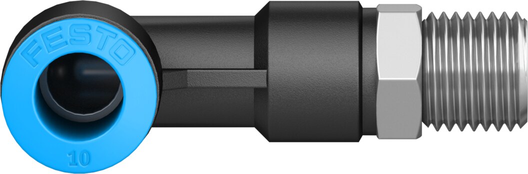 Push-in L-fitting, long