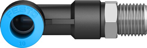 Push-in L-fitting, long