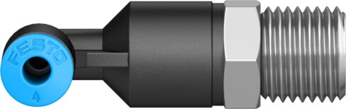 Push-in L-fitting, long