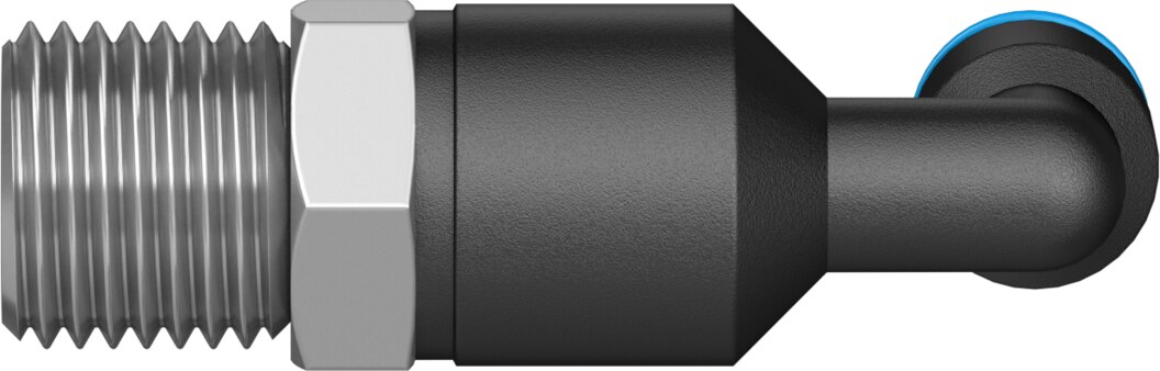 Push-in L-fitting, long