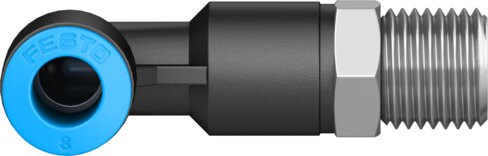 Push-in L-fitting, long