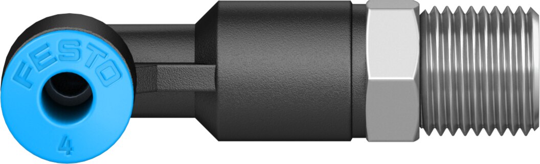 Push-in L-fitting, long