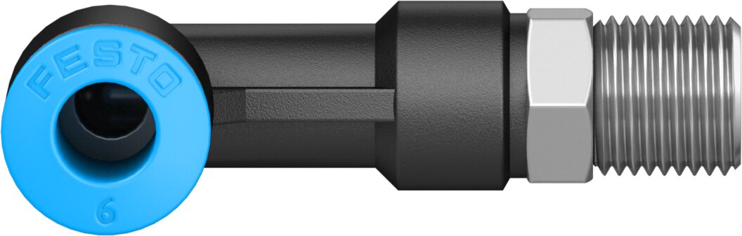 Push-in L-fitting, long