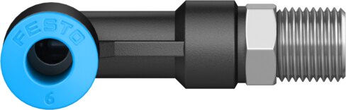 Push-in L-fitting, long