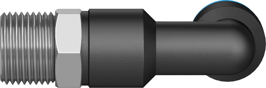 Push-in L-fitting, long