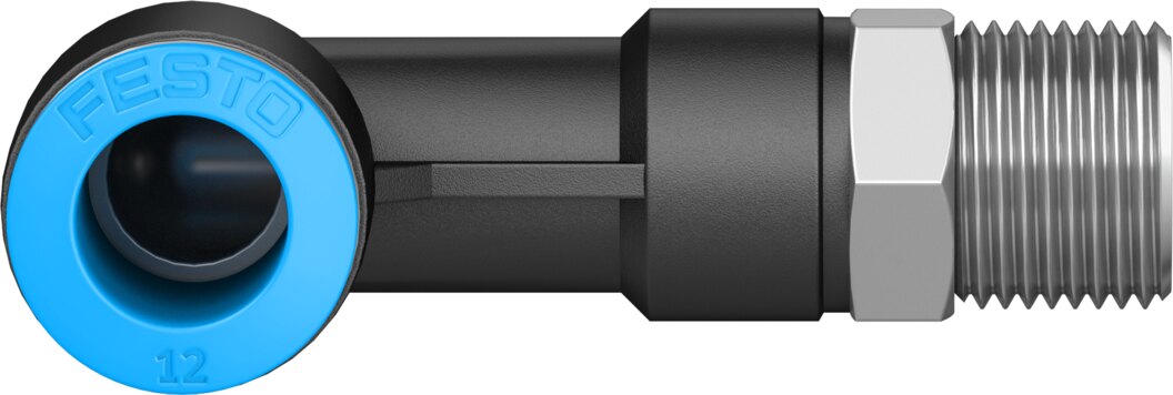 Push-in L-fitting, long