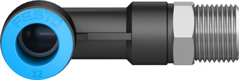 Push-in L-fitting, long