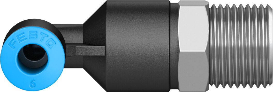 Push-in L-fitting, long