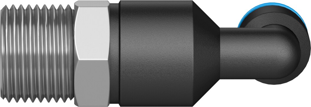 Push-in L-fitting, long