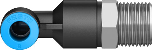 Push-in L-fitting, long
