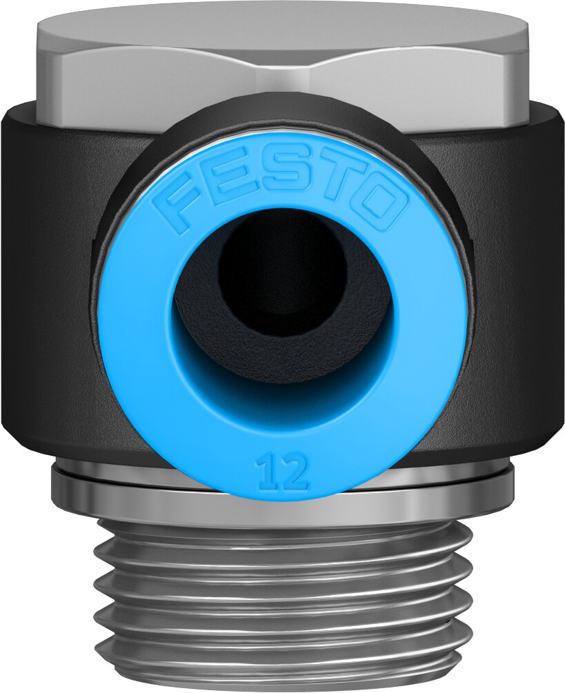 Push-in L-fitting