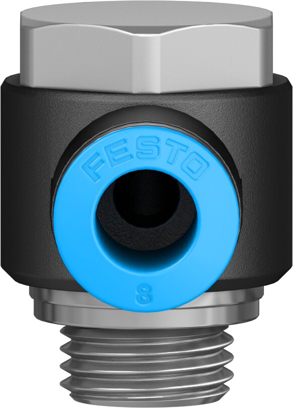 Push-in L-fitting