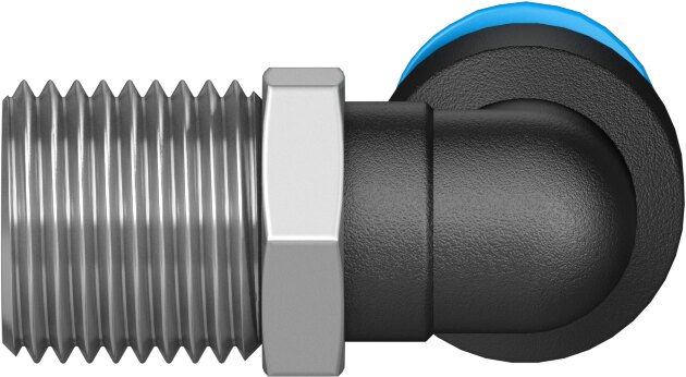 Push-in L-fitting