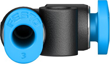 Push-in L-connector