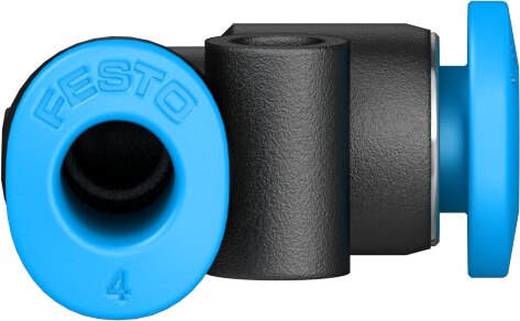 Push-in L-connector