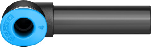 Push-in L-connector