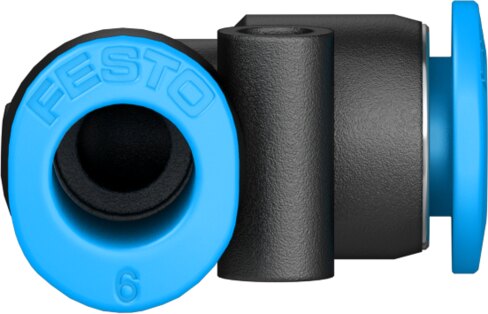 Push-in L-connector