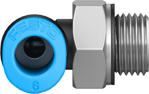 Push-in L-fitting