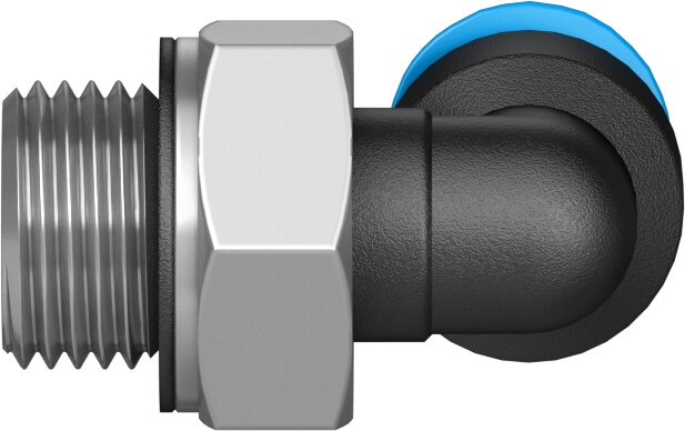 Push-in L-fitting