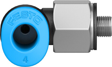 Push-in L-fitting