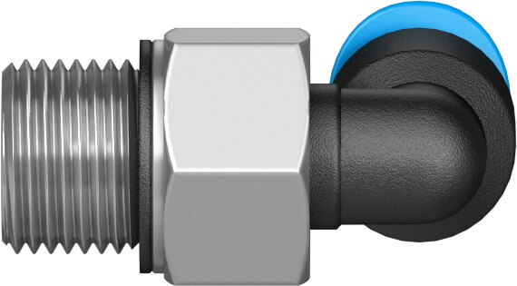 Push-in L-fitting