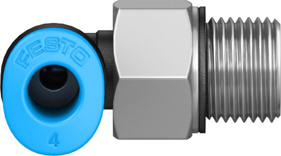 Push-in L-fitting