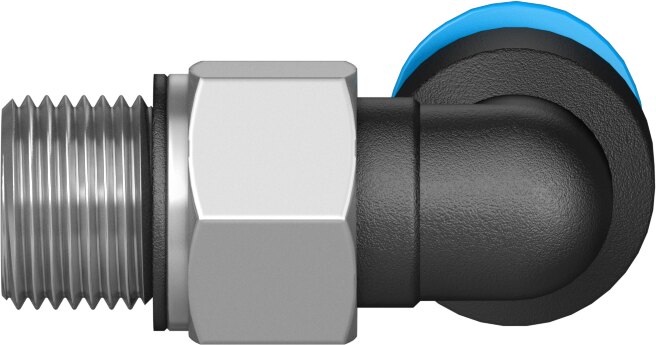 Push-in L-fitting