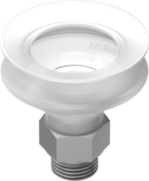 Suction cup with connection