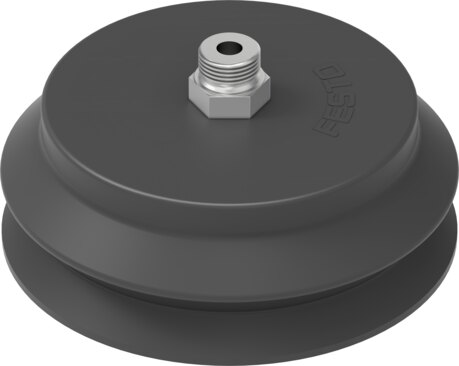 Suction cup with connection
