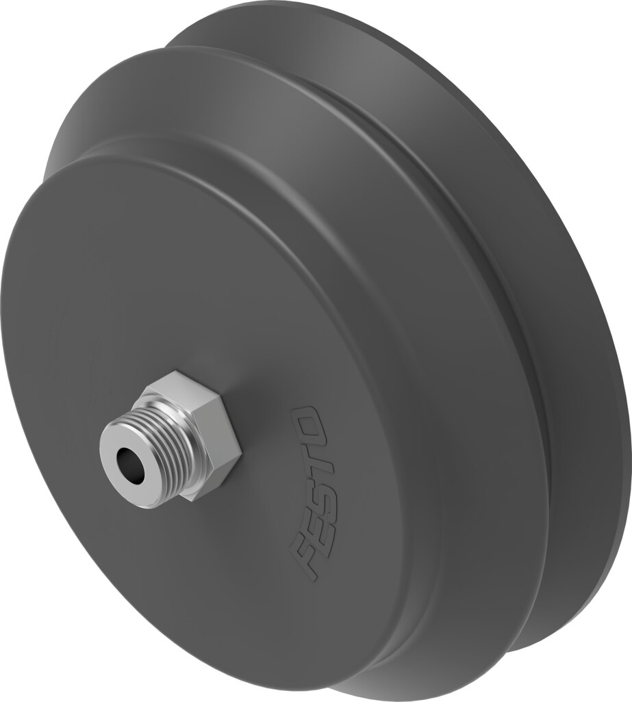 Suction cup with connection