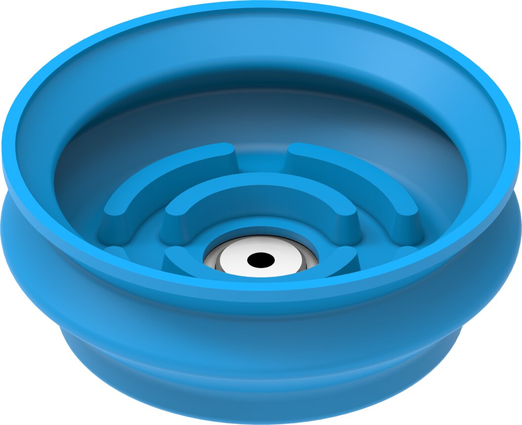Suction cup with connection