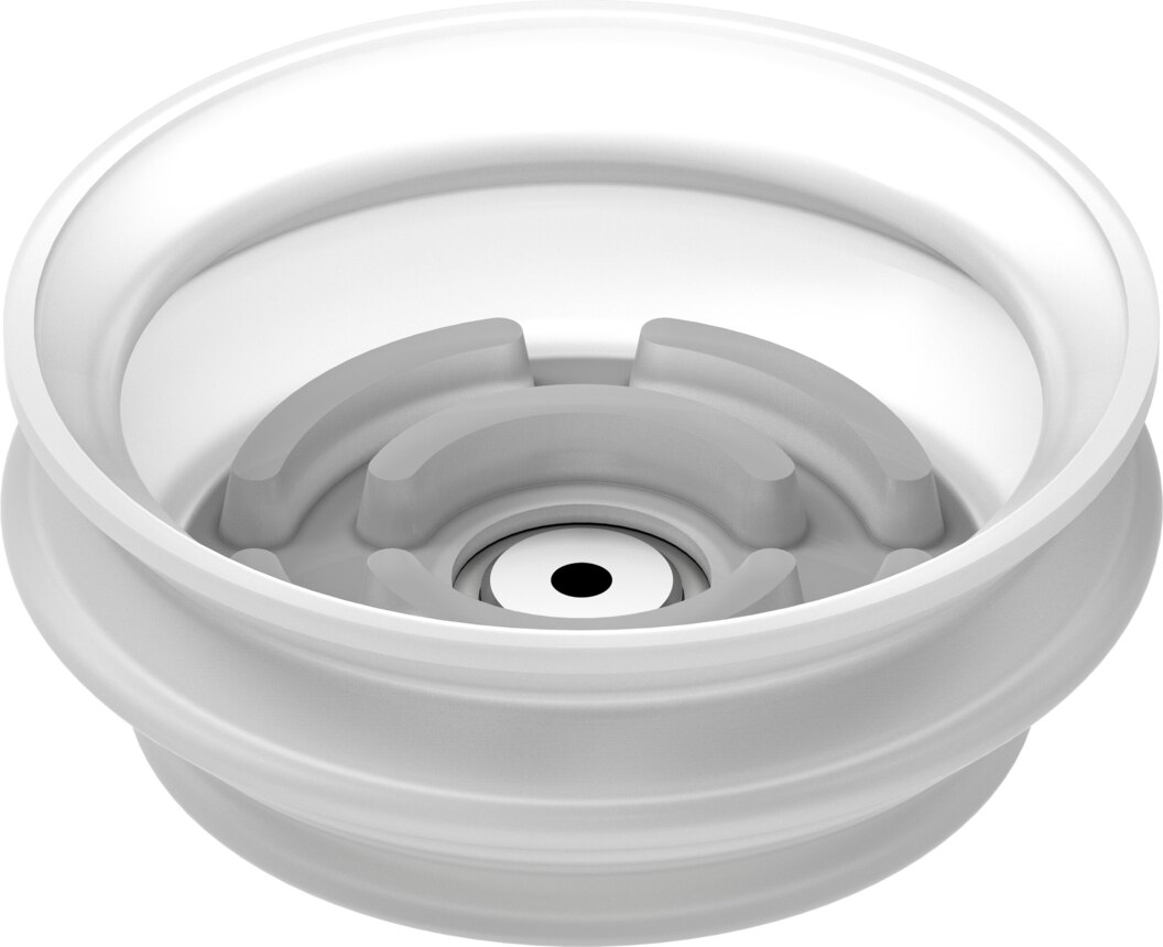 Suction cup with connection