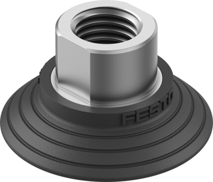 Suction cup with connection