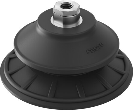 Suction cup with connection