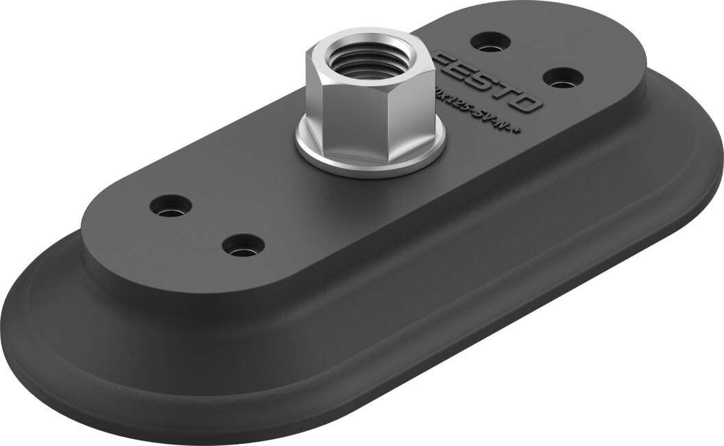 Suction cup with connection