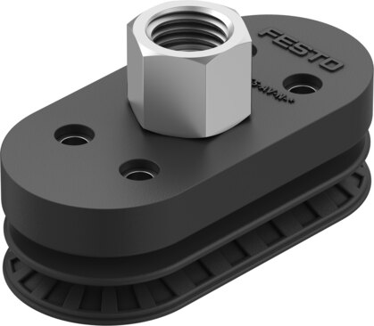 Suction cup with connection