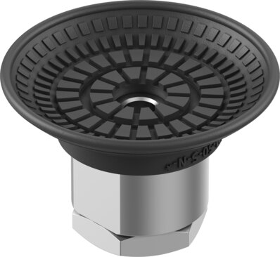 Suction cup with connection