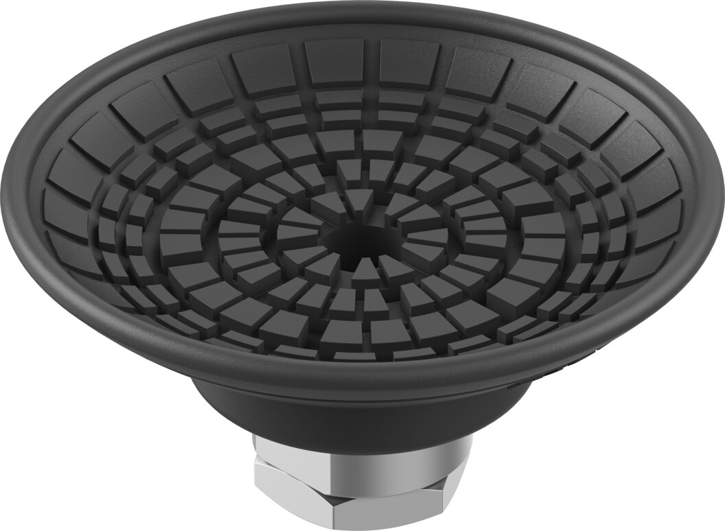 Suction cup with connection