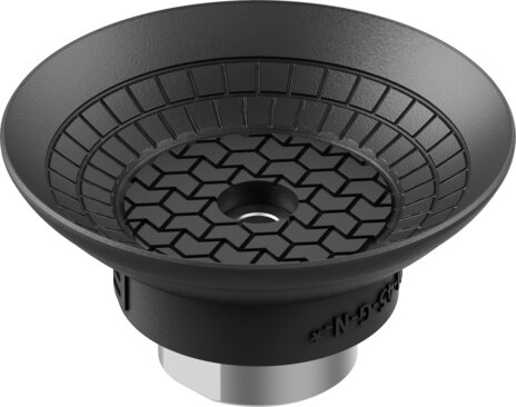 Suction cup with connection