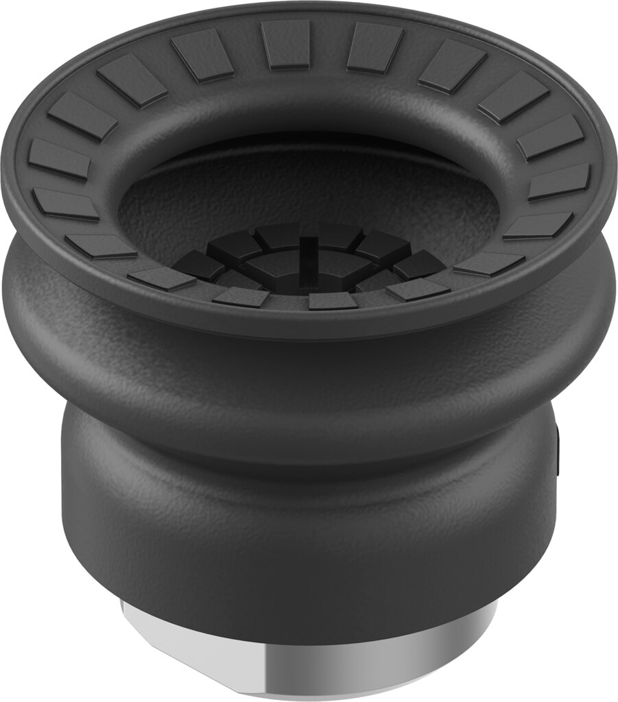 Suction cup with connection