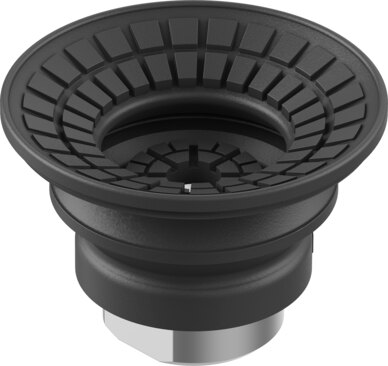 Suction cup with connection