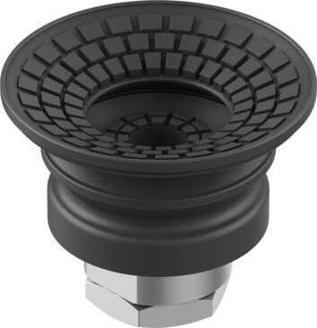 Suction cup with connection