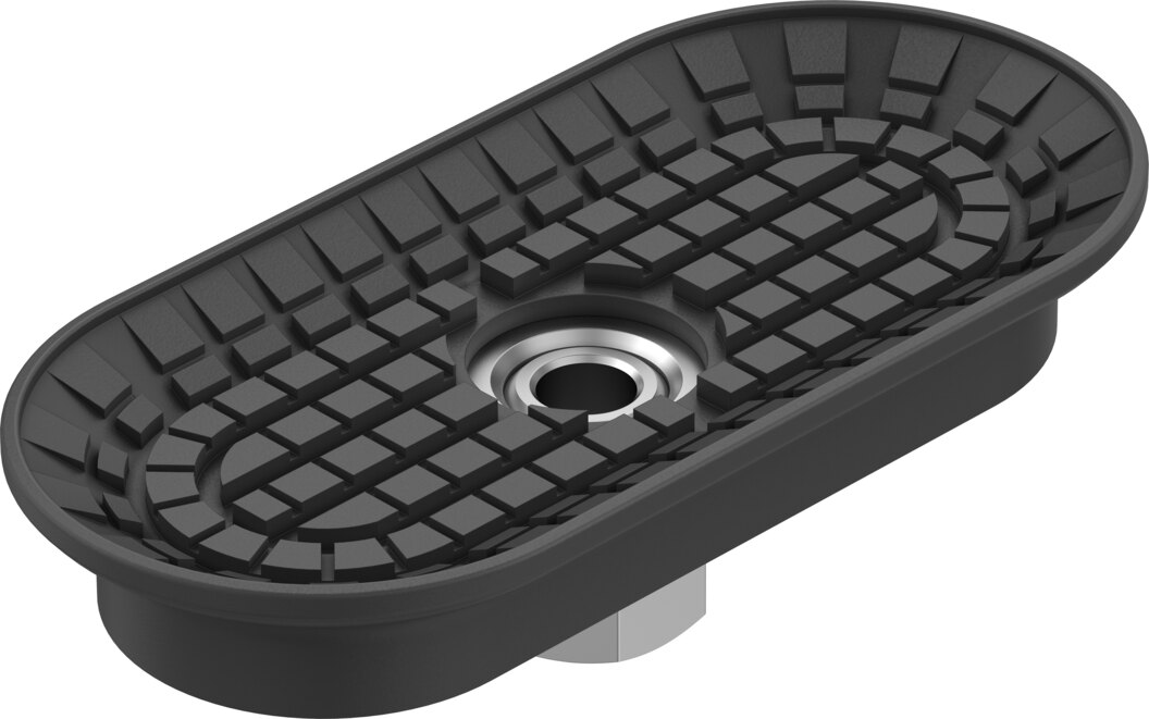 Suction cup with connection