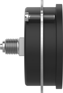 Flanged precision pressure gauge