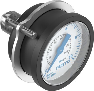 Flanged pressure gauge