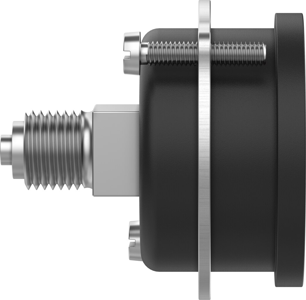 Flanged pressure gauge