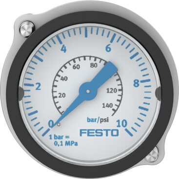 Flanged pressure gauge