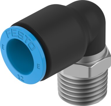 Push-in L-fitting