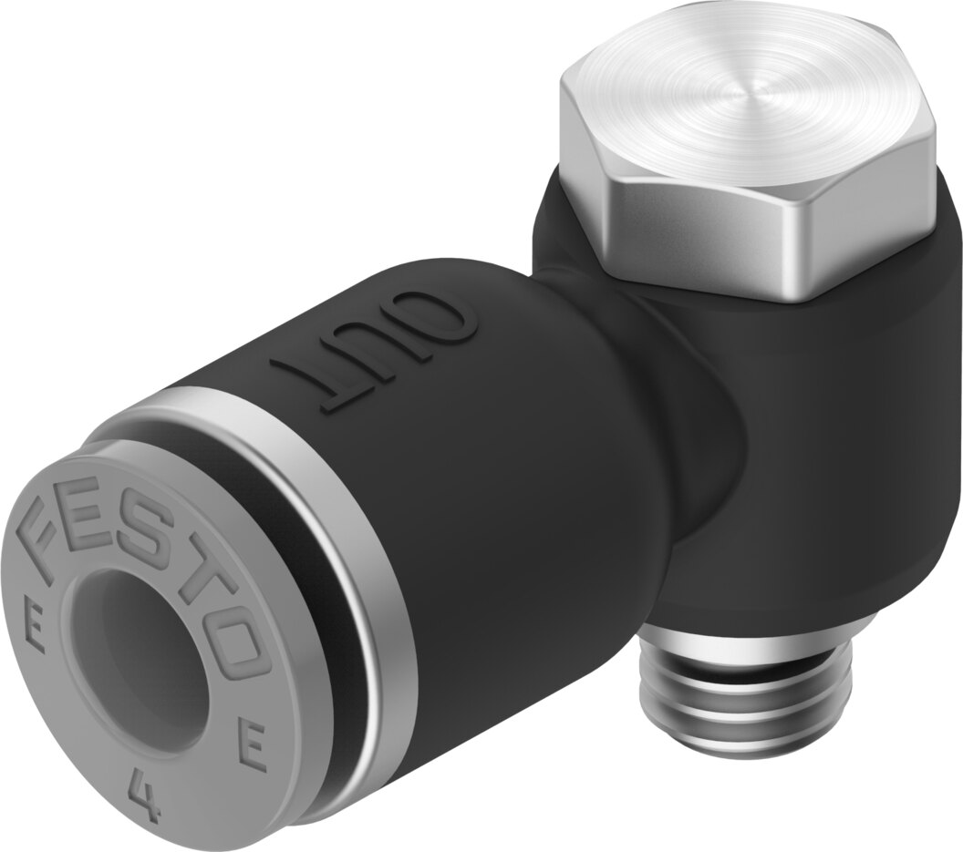 Push-in L-fitting