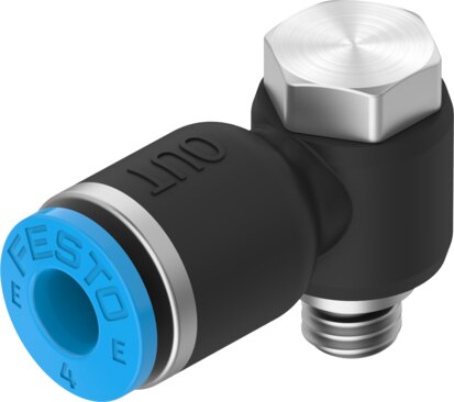 Push-in L-fitting
